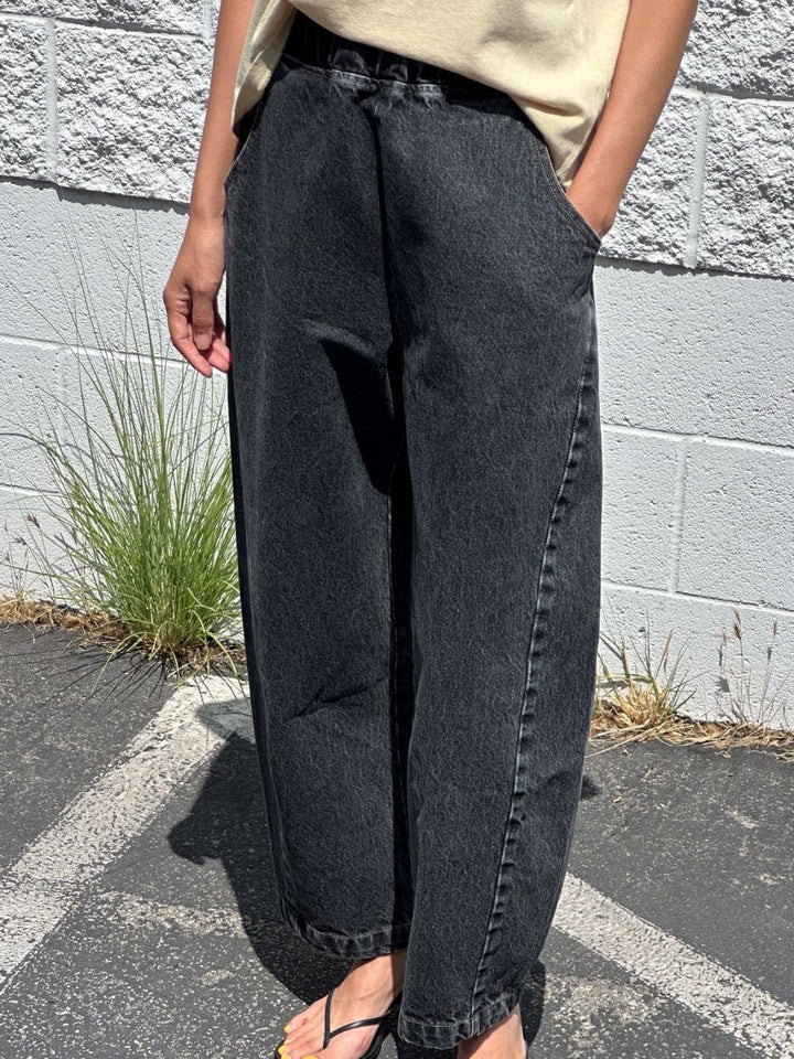 Le Bon Shoppe Arc Pants in Black Denim | Twentyseven Toronto