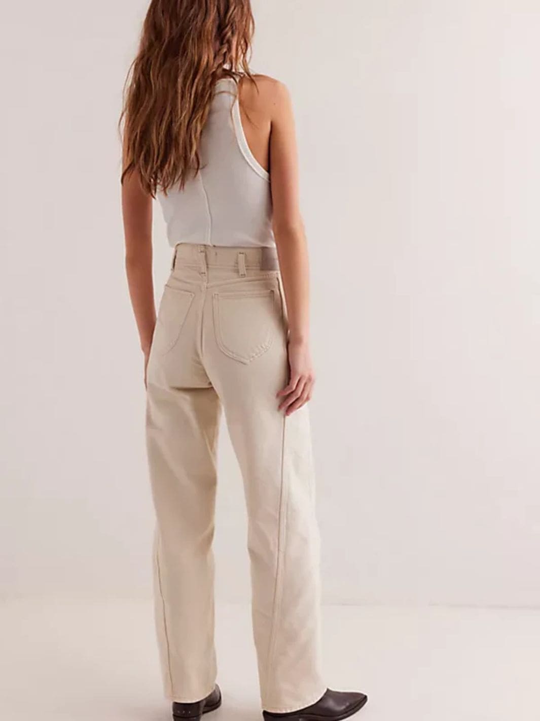 We the Free by Free People Aster Straight-Leg Jeans in Cream | Twentyseven Toronto
