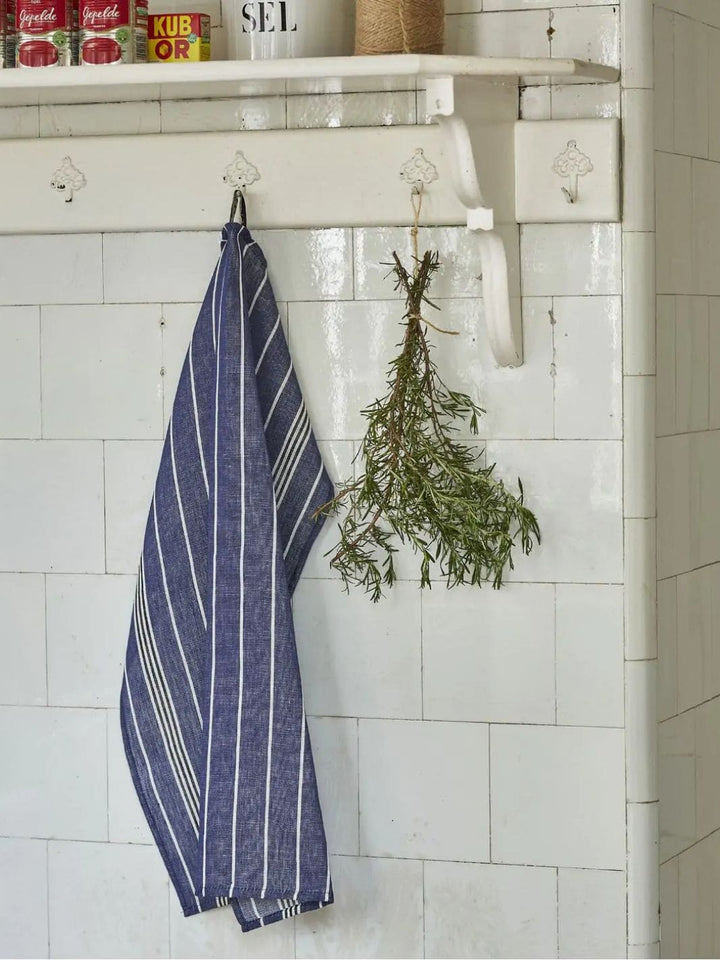 Sylvie Thiriez Aux petits oignons blue dishcloth | Twentyseven Toronto