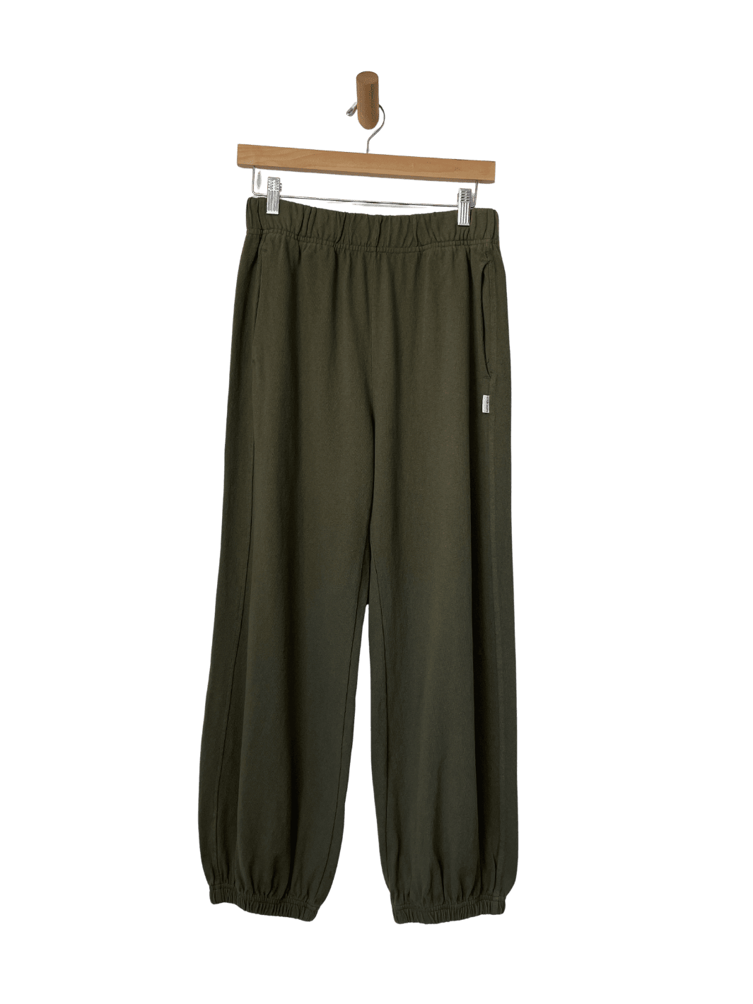 ENFOLD STRAIGHT BALLOON-PANTS ダークグリーン Le Bon Shoppe Balloon Pants in Olive | Twentyseven Toronto