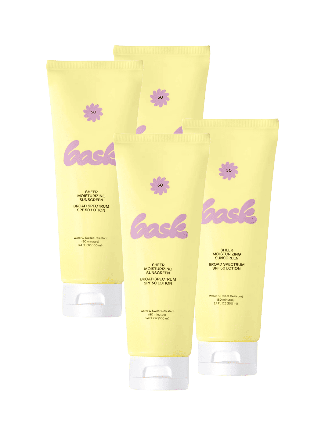 Bask Suncare SPF 50 Lotion 4-Pack | Twentyseven Toronto