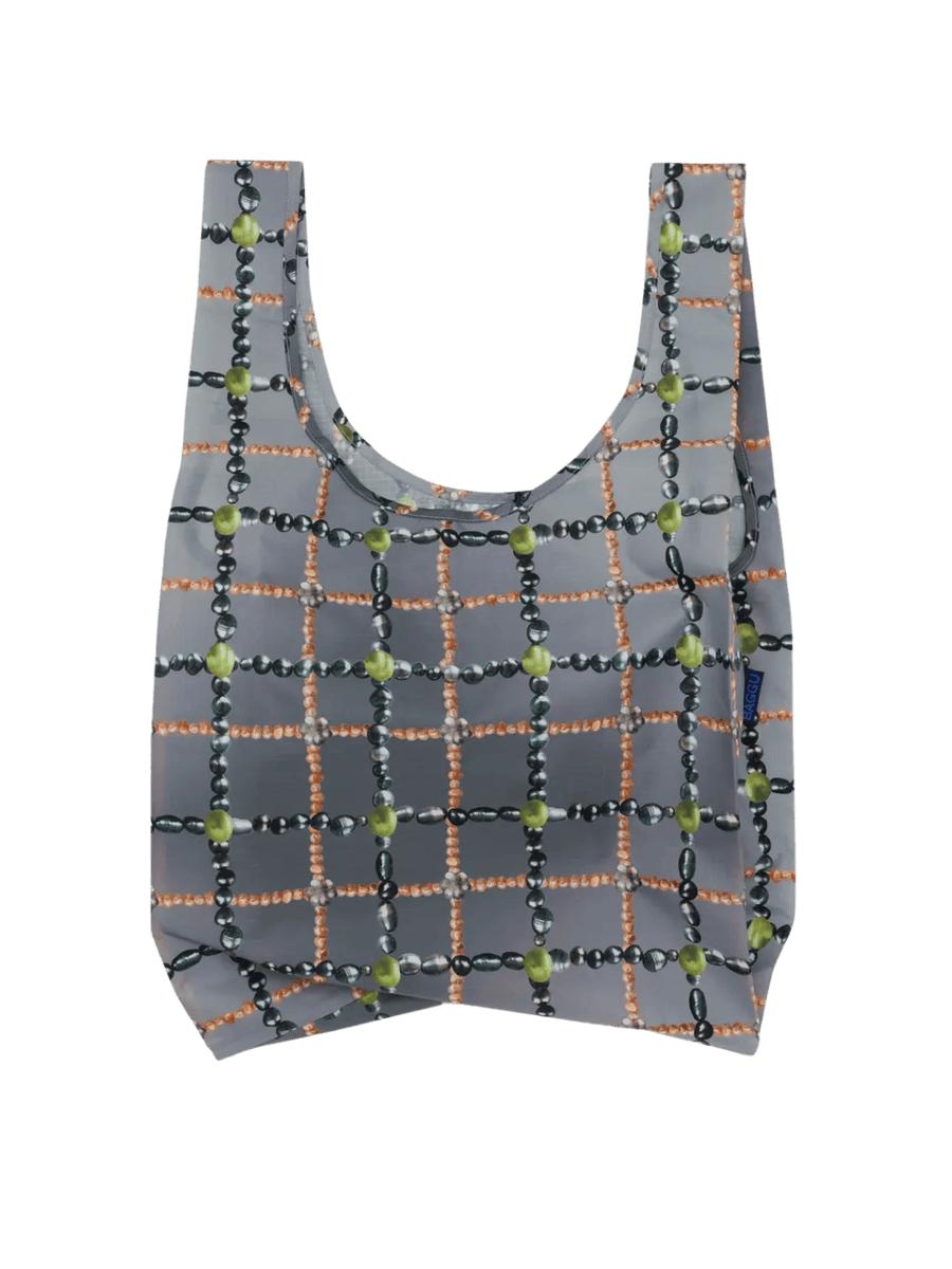 BAGGU Standard Beaded Plaid Bag | Twentyseven Toronto