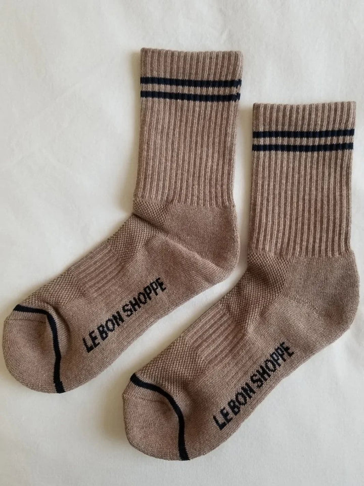 Le Bon Shoppe Boyfriend Socks - Cocoa | Twentyseven Toronto