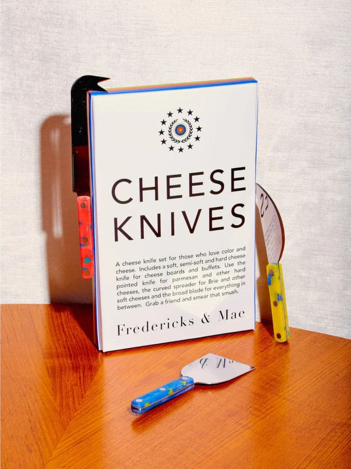 Fredericks & Mae Cheese Knives - Red/Yellow/Blue | Twentyseven Toronto