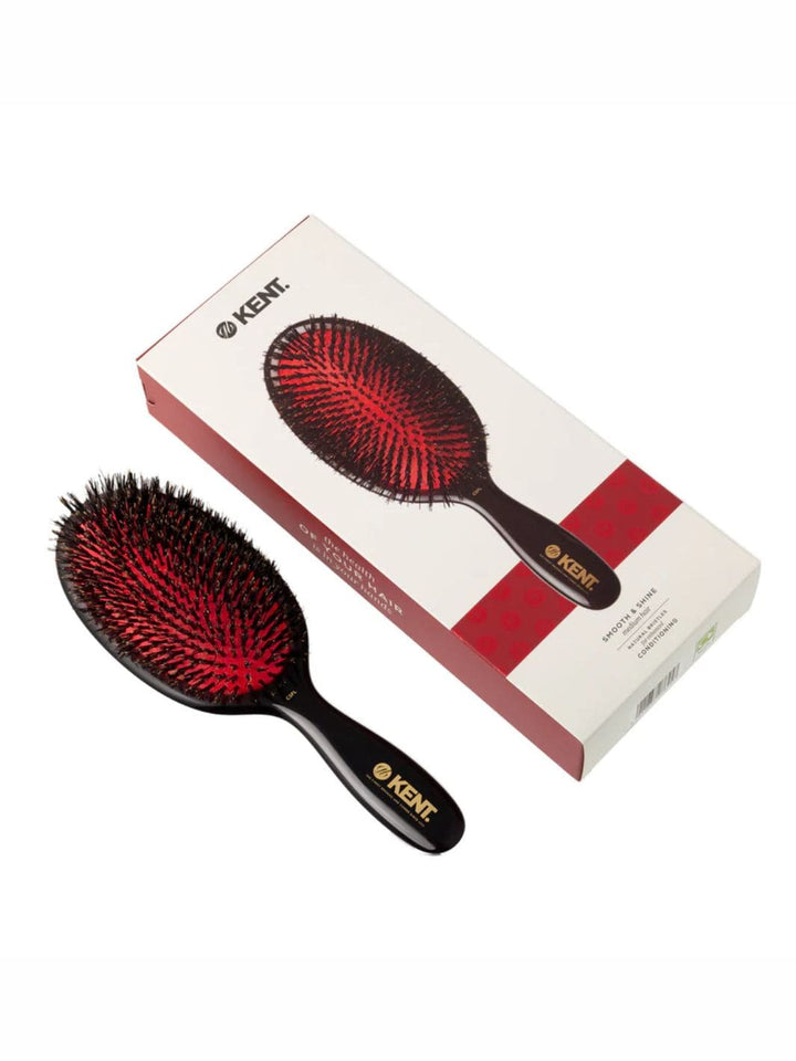 Kent Classic Shine Large Pure Black Bristle Hairbrush | Twentyseven Toronto