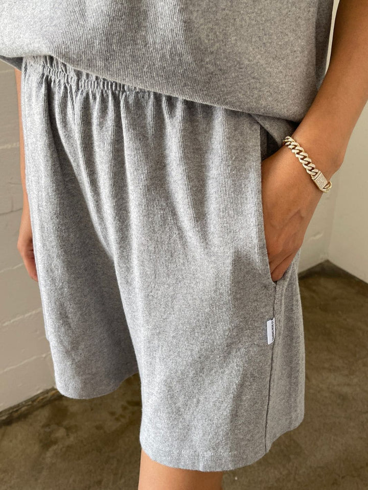 Le Bon Shoppe Flared Basketball Shorts in HT Grey | Twentyseven Toronto