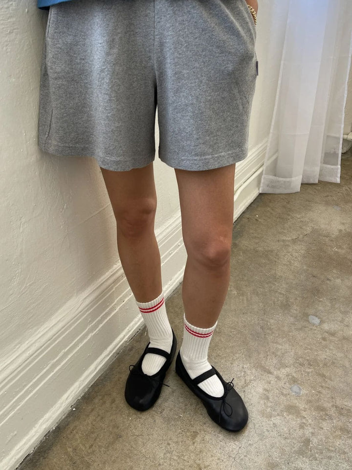 Le Bon Shoppe Flared Basketball Shorts in HT Grey | Twentyseven Toronto