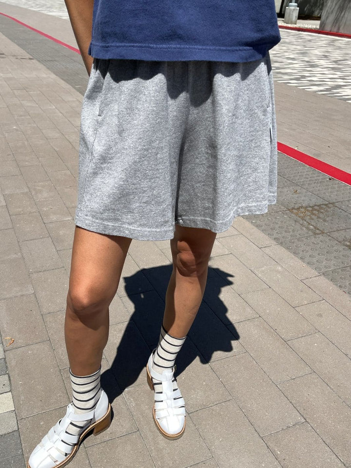 Le Bon Shoppe Flared Basketball Shorts in HT Grey | Twentyseven Toronto
