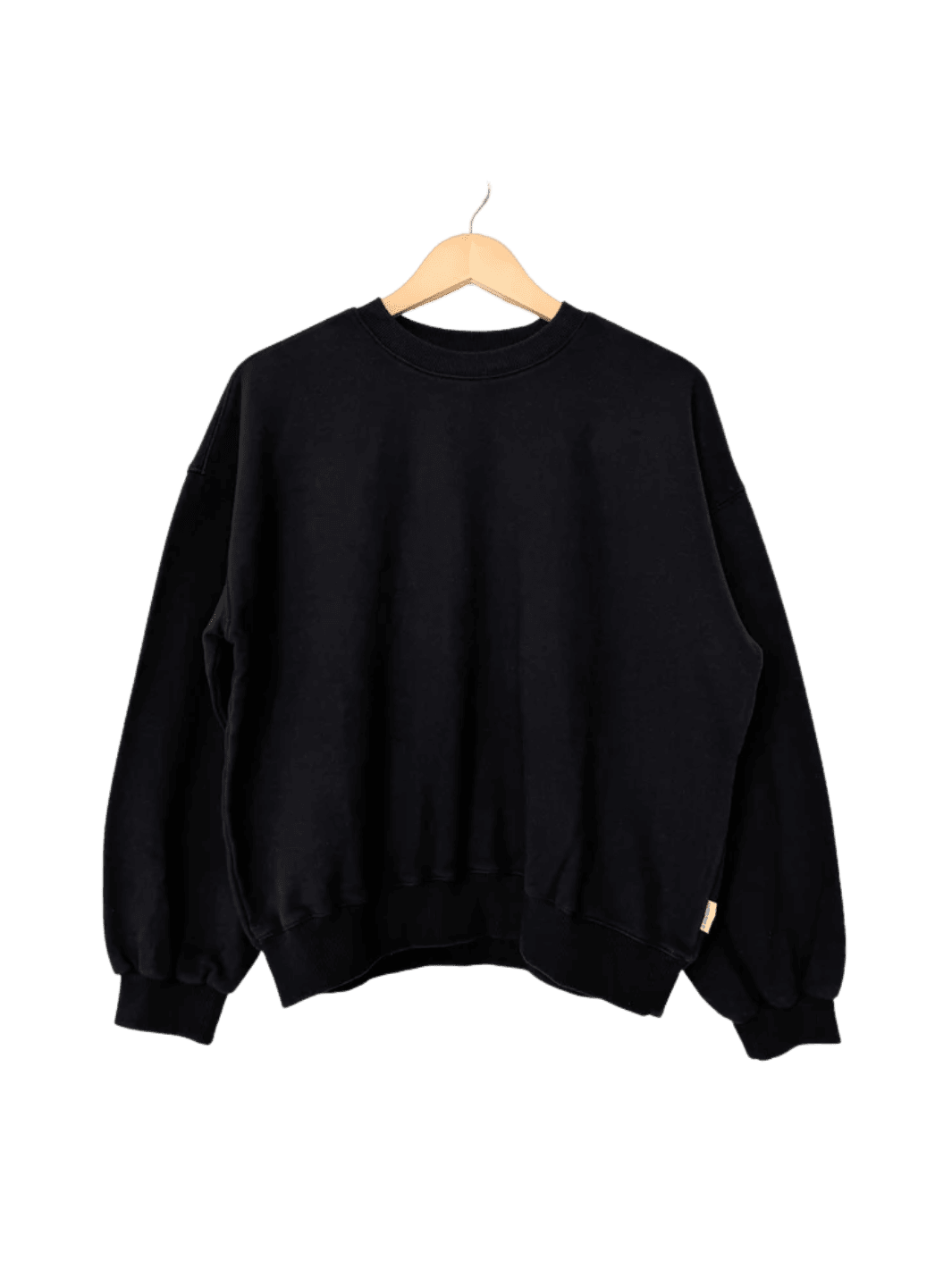 Le Bon Shoppe French Terry Core Sweatshirt in Black | Twentyseven