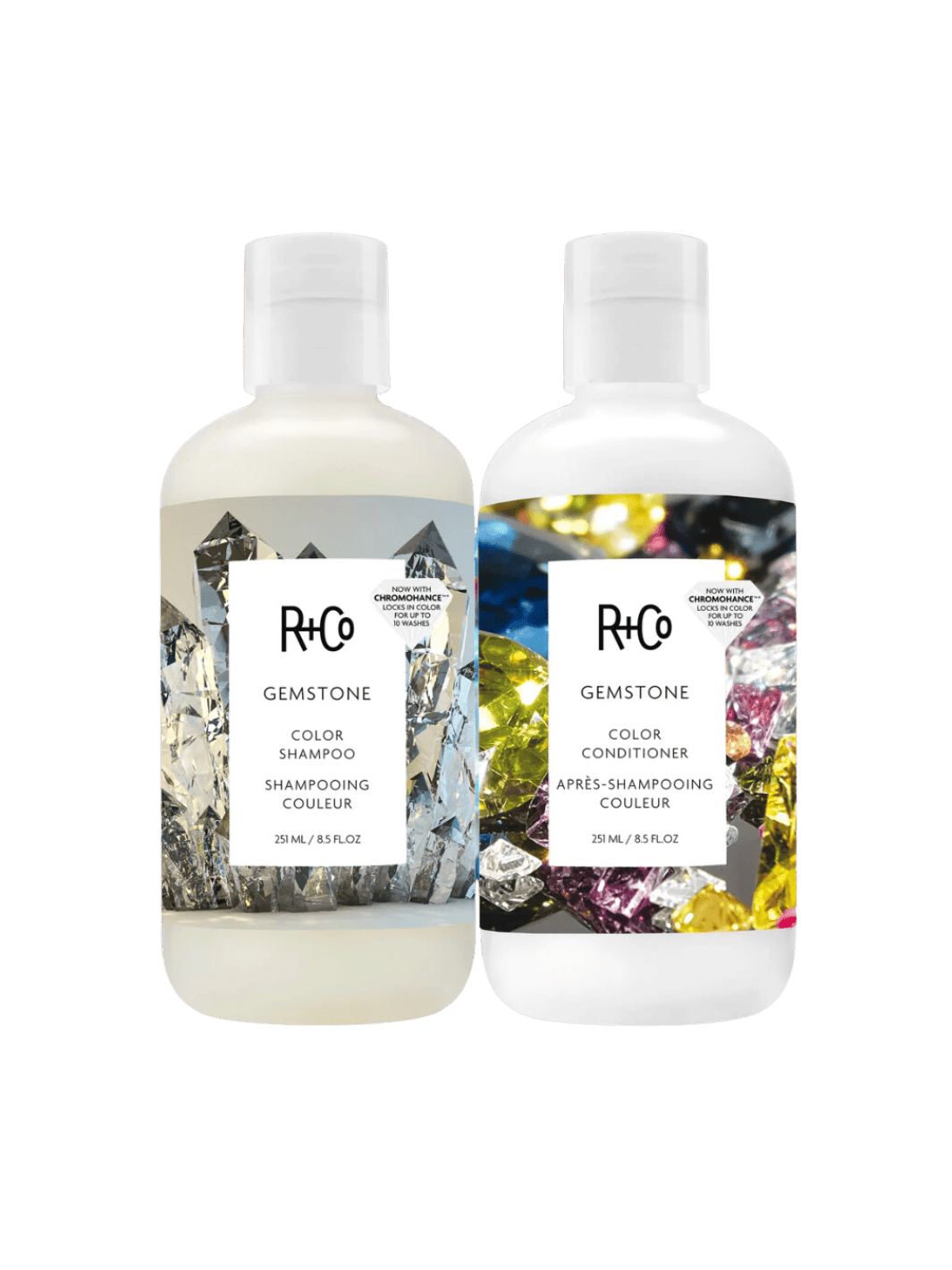 R+Co Gemstone ChromoHance Color Shampoo & Conditioner Full Size 251ml | Twentyseven Toronto