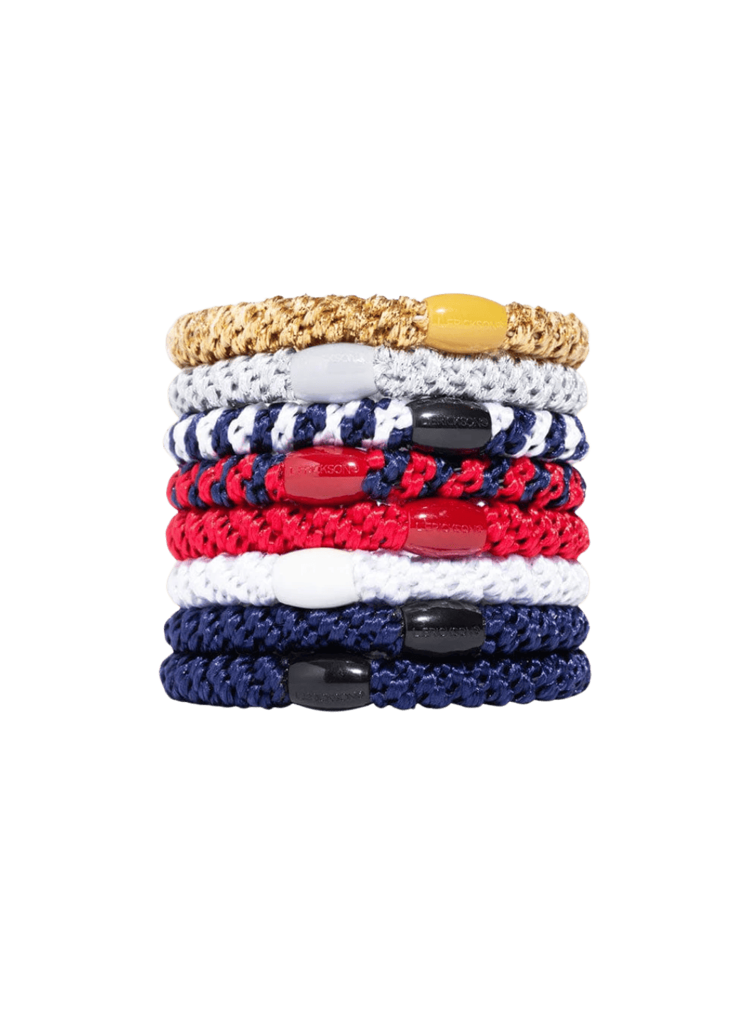 L. Erickson Grab & Go Ponytail Holders 8 Pack - Americana | Twentyseven Toronto