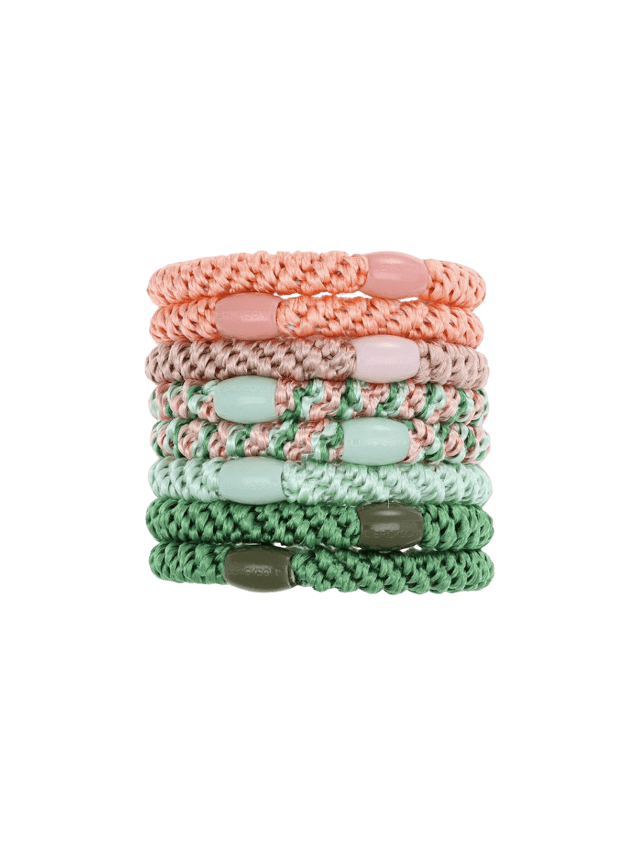 L. Erickson Grab & Go Ponytail Holders 8 Pack - Lily Pad | Twentyseven Toronto
