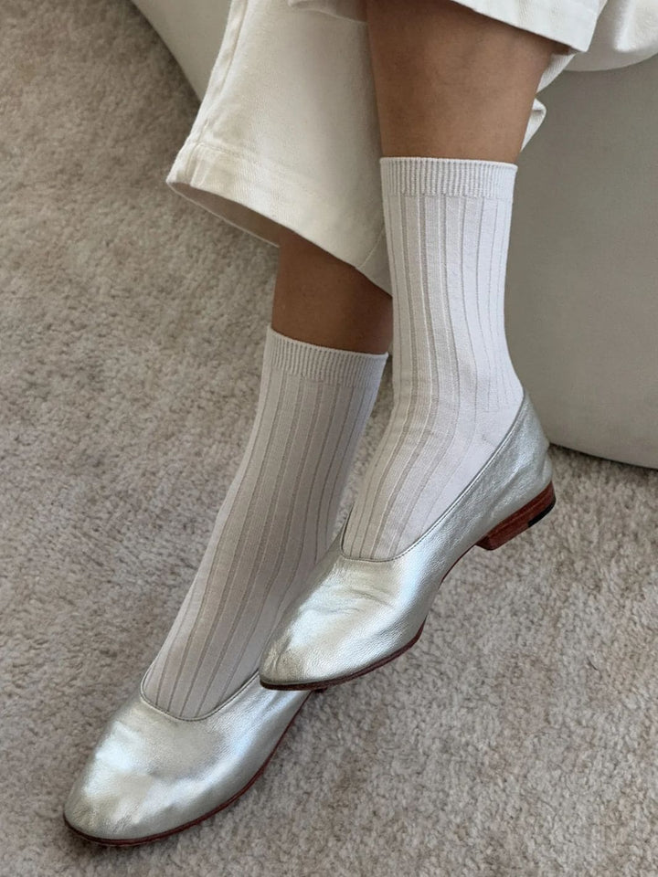 Le Bon Shoppe Her Socks (MC Cotton) - Classic White | Twentyseven Toronto