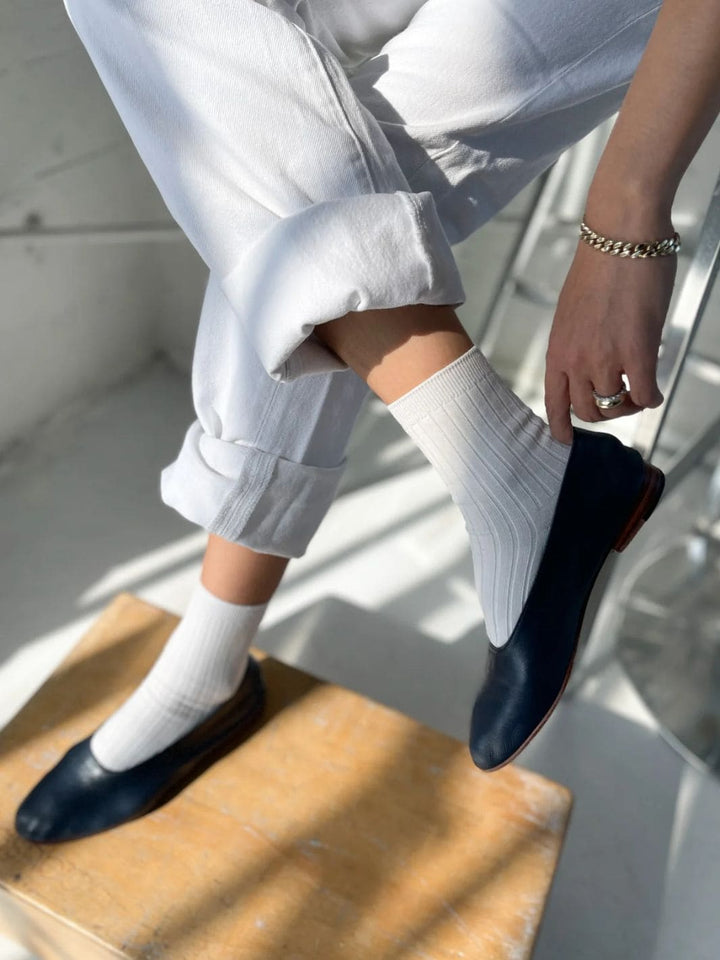 Le Bon Shoppe Her Socks (MC Cotton) - Classic White | Twentyseven Toronto