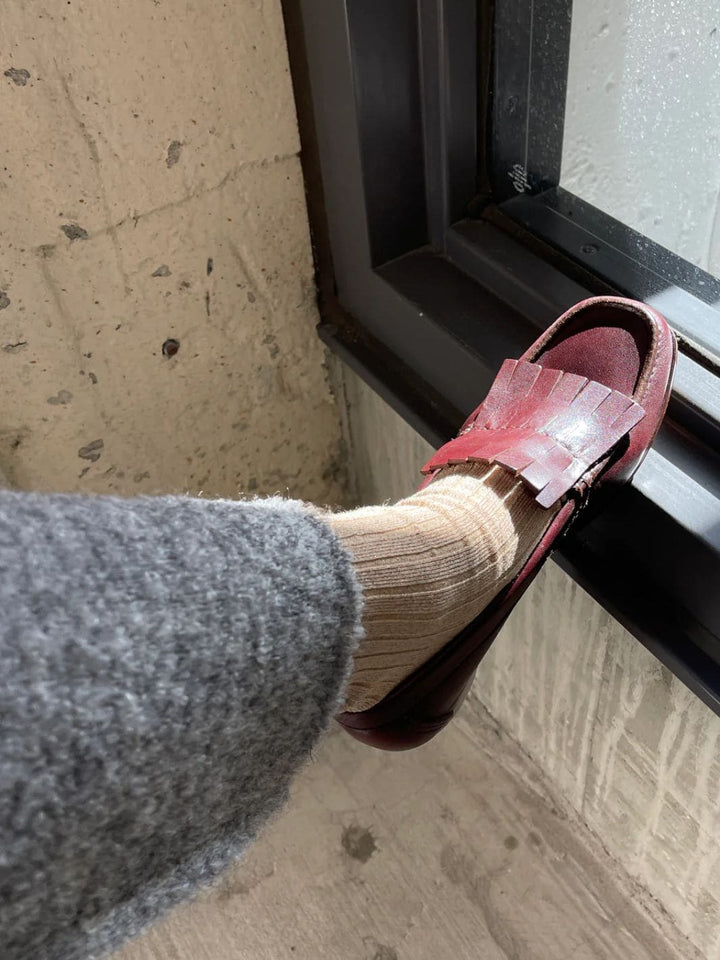 Twentyseven Toronto - Le Bon Shoppe Her Socks (MODAL Lurex) - Champagne Glitter