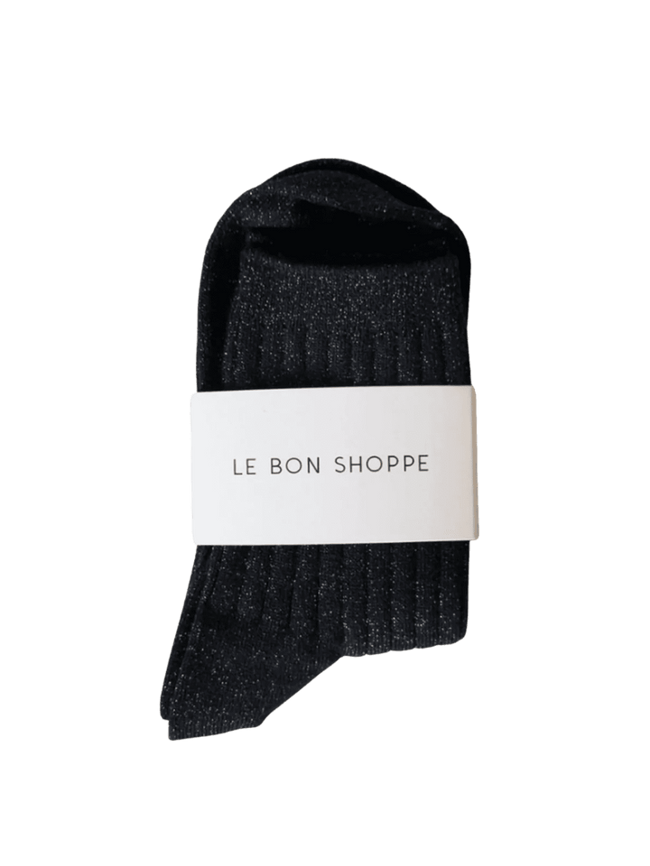 Le Bon Shoppe Her Socks (MODAL Lurex) - Copper Black | Twentyseven Toronto