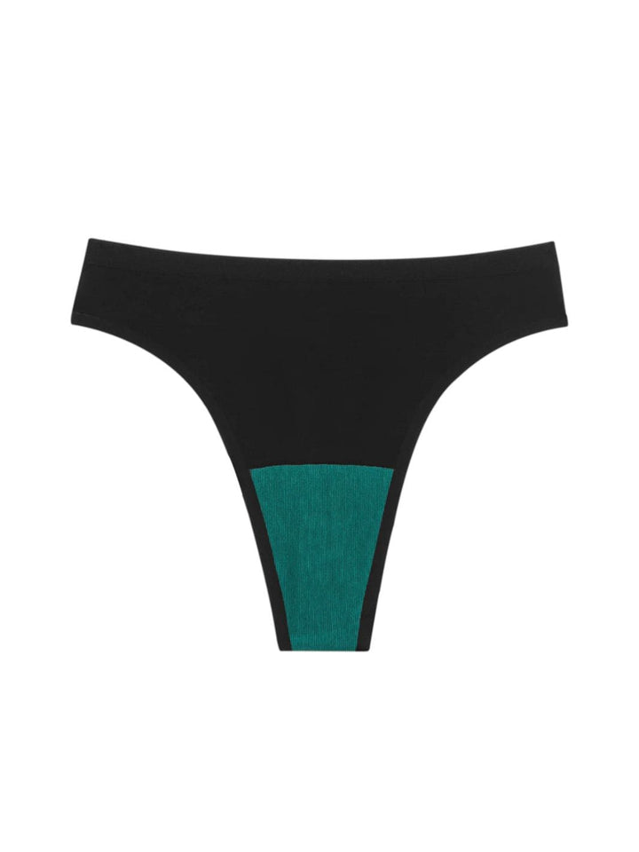 Huha Mineral Underwear Seamless High Rise Thong in Black | Twentyseven Toronto
