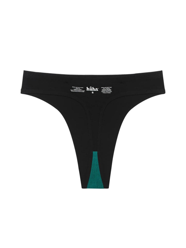 Huha Mineral Underwear Seamless High Rise Thong in Black | Twentyseven Toronto