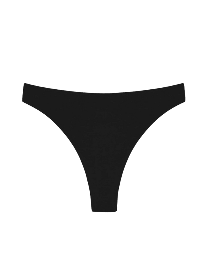 Black High Rise Thong - Huha Mineral Undies | Twentyseven Toronto