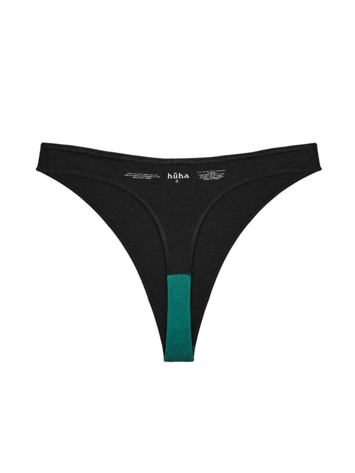 Black High Rise Thong - Huha Mineral Undies | Twentyseven Toronto