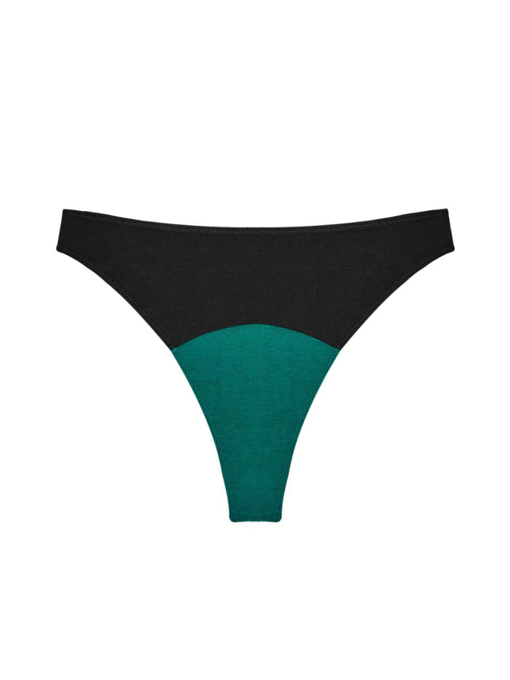 Black High Rise Thong - Huha Mineral Undies | Twentyseven Toronto