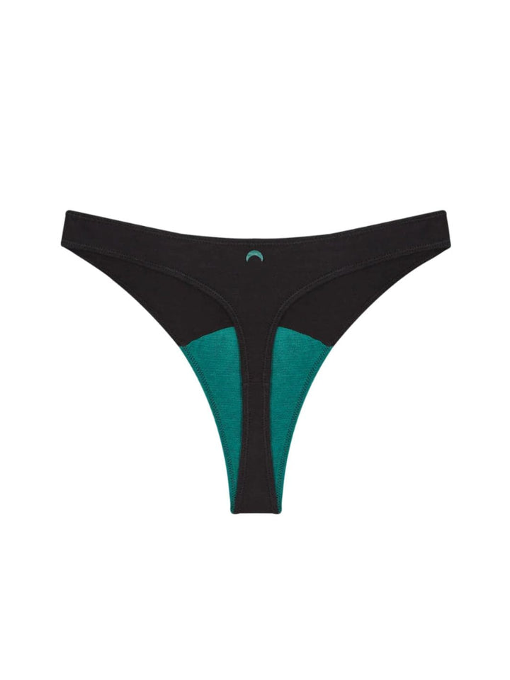 Black High Rise Thong - Huha Mineral Undies | Twentyseven Toronto