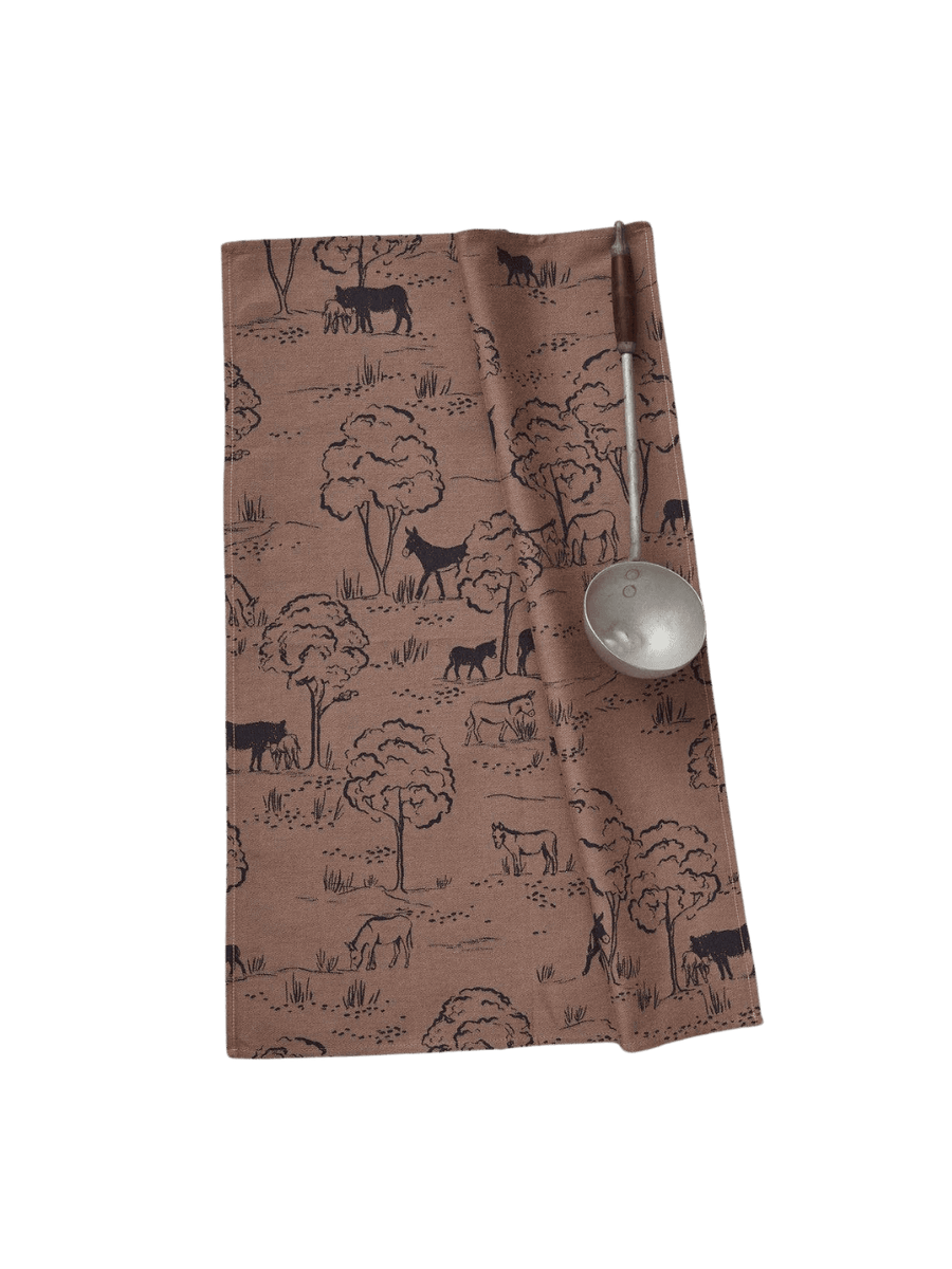 Sylvie Thiriez Jacquard tea towel Cévennes rose (50x70cm) | Twentyseven Toronto