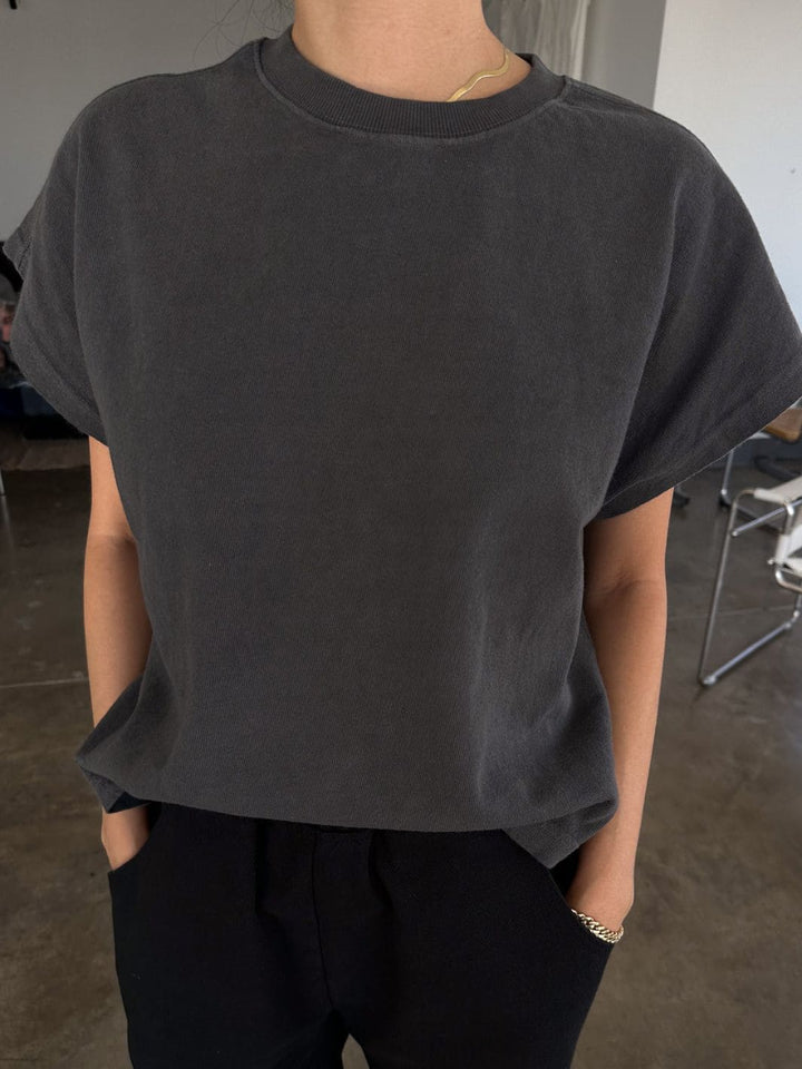 Le Bon Shoppe Jeanne Tee in Almost Black | Twentyseven Toronto