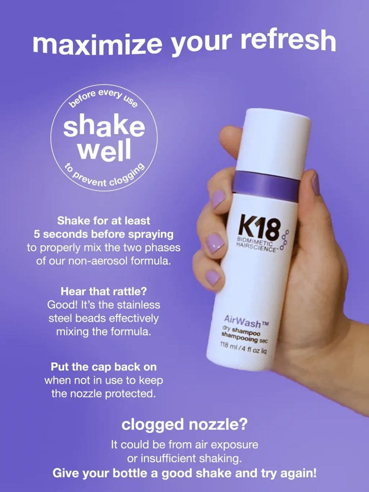 K18 AirWash™ Dry Shampoo | Twentyseven Toronto