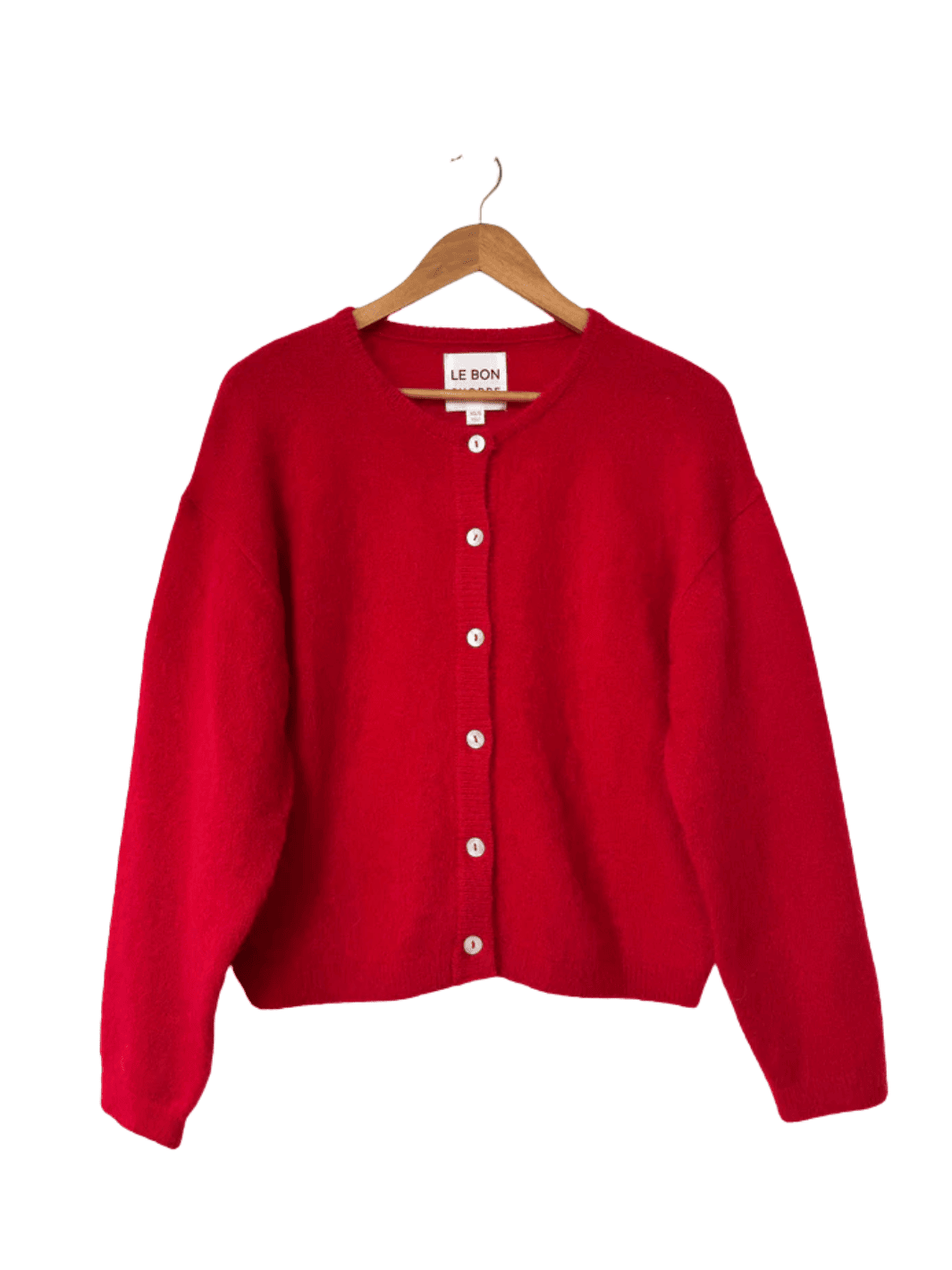 Le Bon Shoppe Leila Mohair Cardigan in Red | Twentyseven Toronto