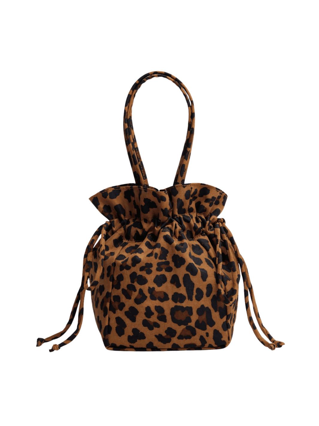 直営店限定 LEOPARD DRAWSTRING BAG BAGGU Nylon Drawstring Bag in Leopard | Twentyseven Toronto