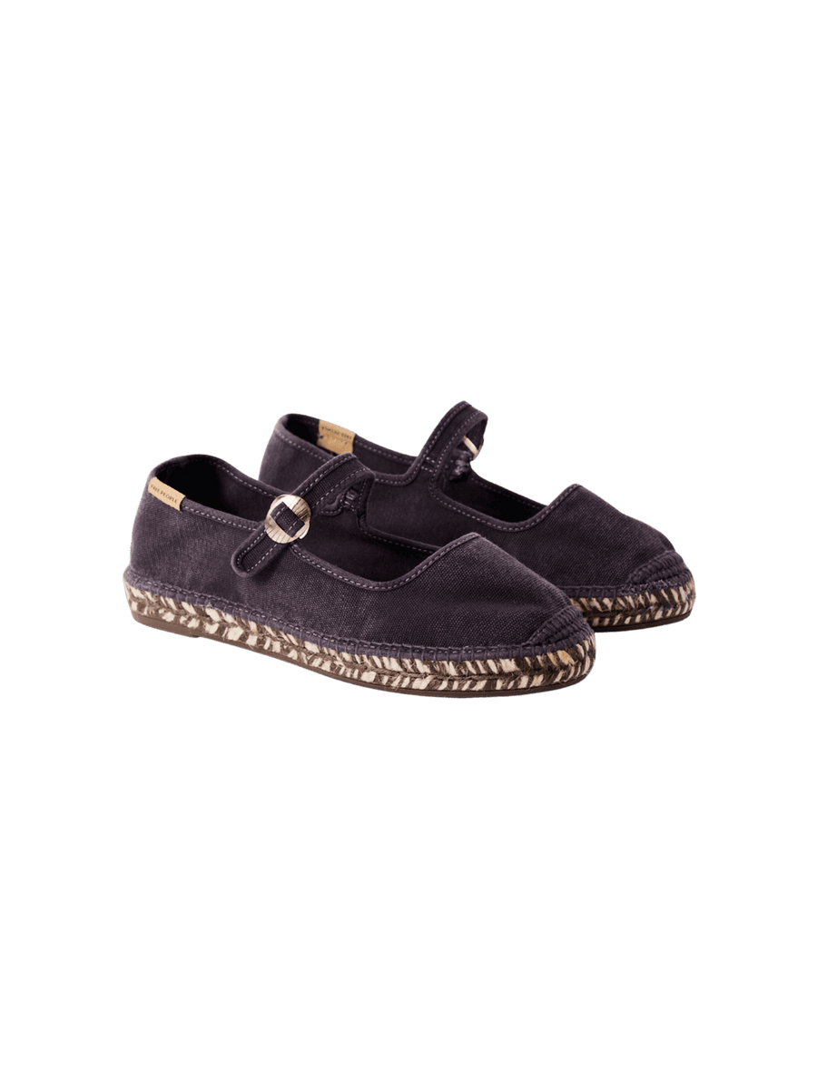 Free People Oasis Mary Jane Espadrilles - Washed Black | Twentyseven Toronto