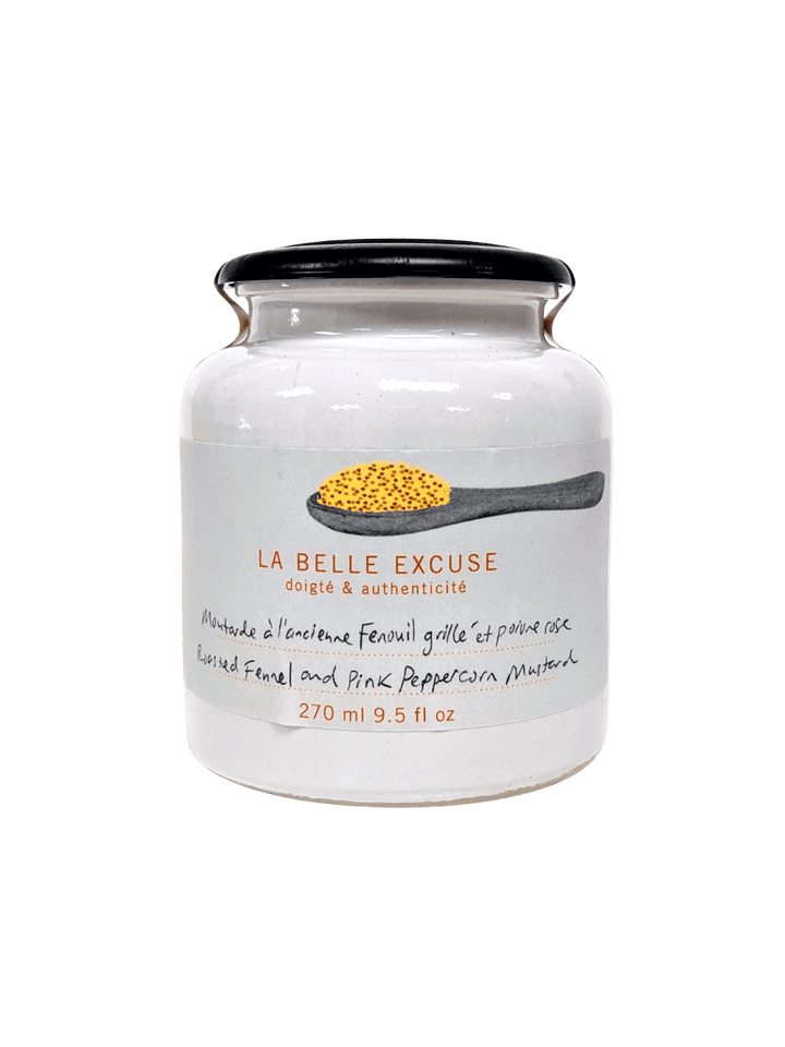 La Belle Excuse Old-Fashioned Mustard - Roasted Fennel and Pink Peppercorn | 270ml | Twentyseven Toronto