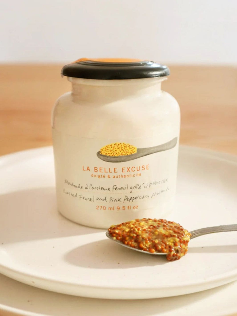 La Belle Excuse Old-Fashioned Mustard - Roasted Fennel and Pink Peppercorn | 270ml | Twentyseven Toronto