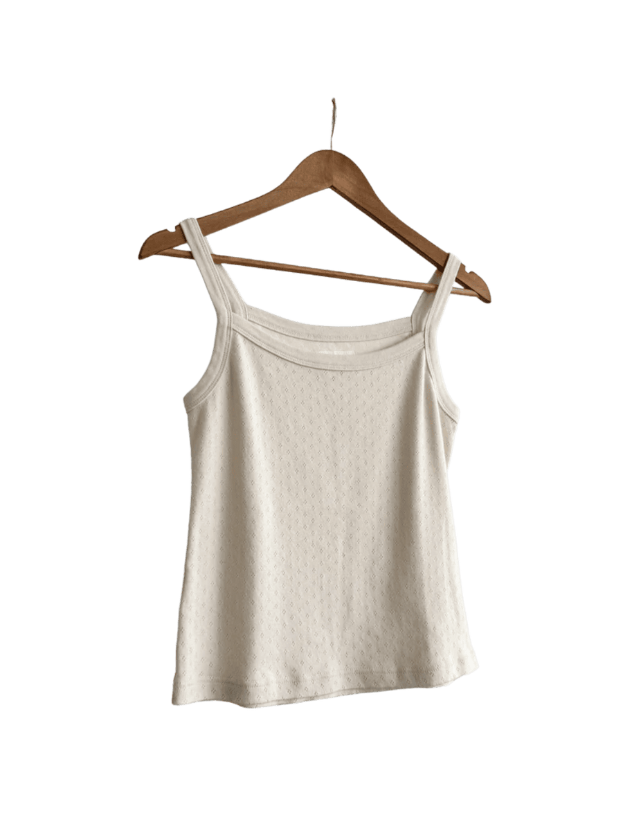 Le Bon Shoppe Pointelle Eve Cami in Naturel | Twentyseven Toronto
