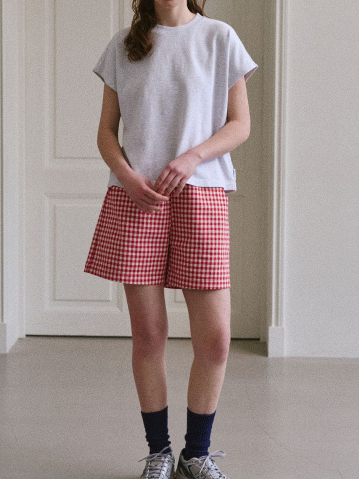 Le Bon Shoppe City Shorts in Red Gingham | Twentyseven Toronto
