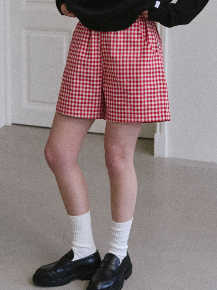 Le Bon Shoppe City Shorts in Red Gingham | Twentyseven Toronto
