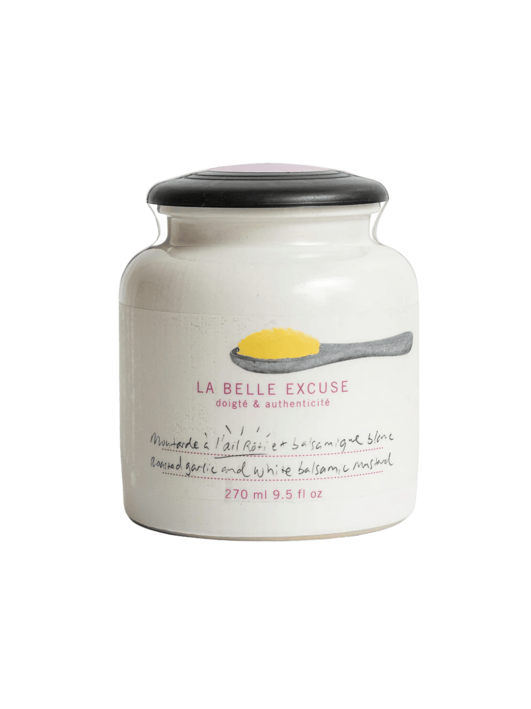 La Belle Excuse Roasted Garlic and White Balsamic Mustard | 270ml | Twentyseven Toronto
