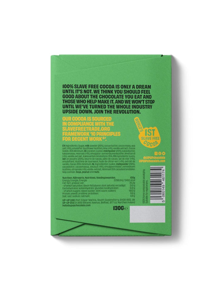 Twentyseven Toronto - Up Up Chocolate Sea Salt & Lime Milk Chocolate 130g