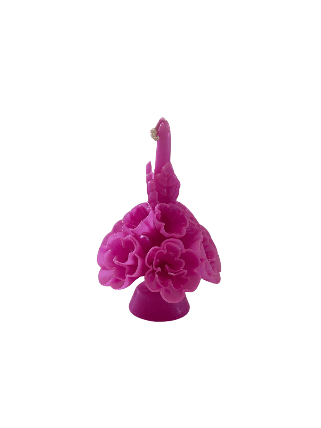 Cereria de Jesus Small Flaked Candle in Fuschia | Twentyseven Toronto