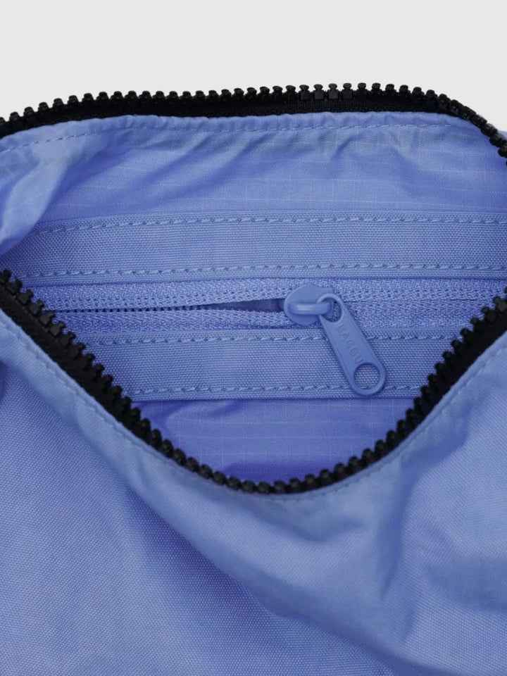 BAGGU Small Nylon Crescent Bag in Cornflower | Twentyseven Toronto