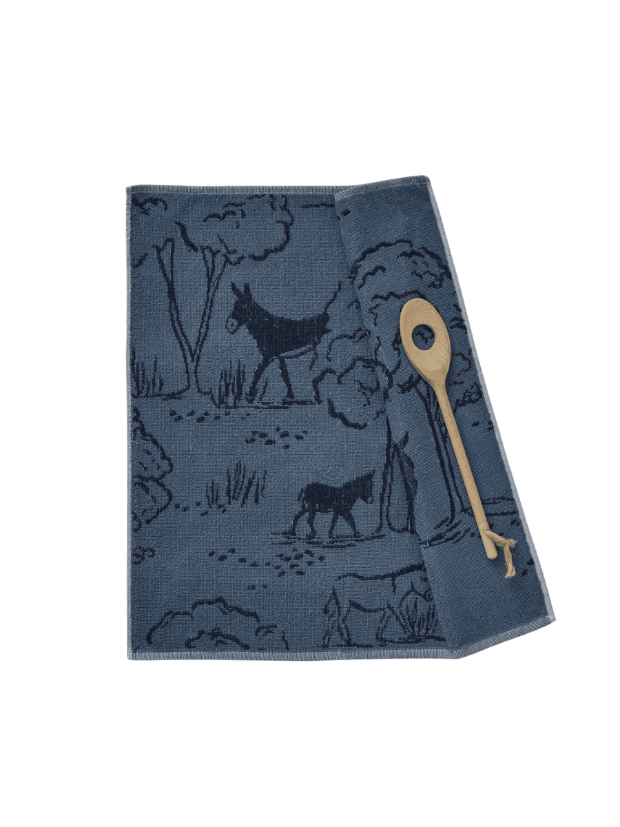 Sylvie Thiriez Terry towel Cévennes bleu (50x50cm) | Twentyseven Toronto