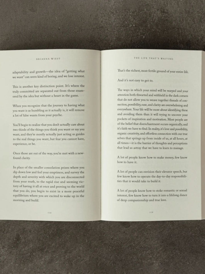 The Life That's Waiting by Brianna Wiest | Twentyseven Toronto