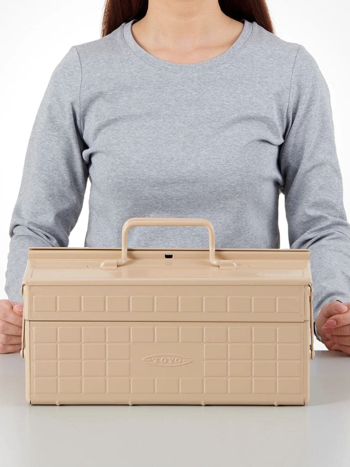Toyo Steel Two Tier ST-350 Toolbox - Beige | Twentyseven Toronto