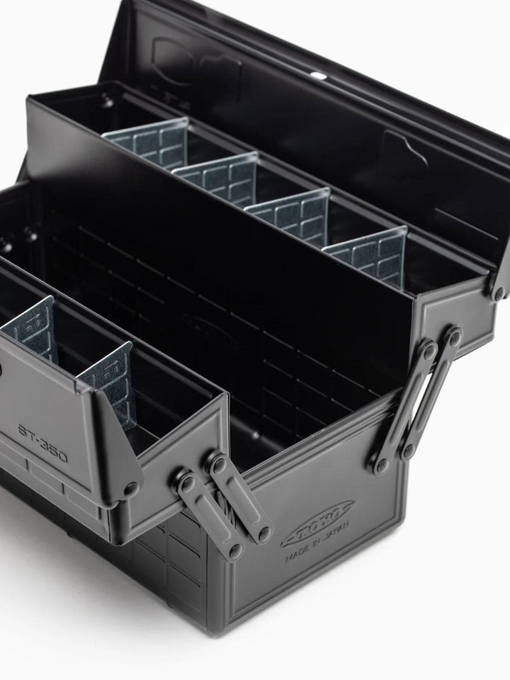 Toyo Steel Two Tier ST-350 Toolbox - Black | Twentyseven Toronto