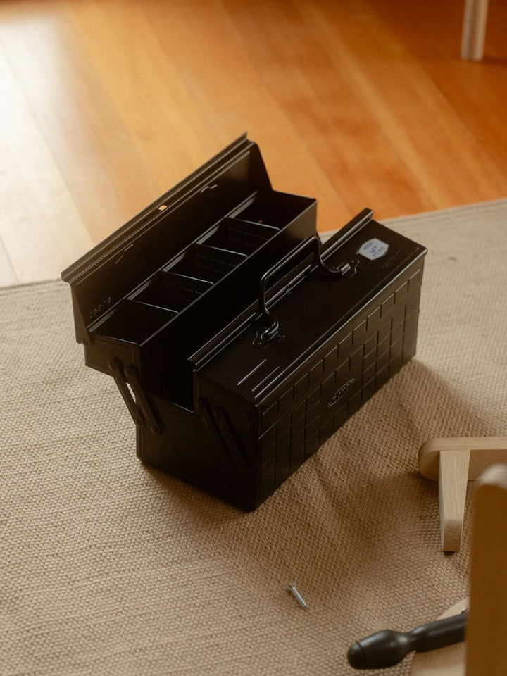 Toyo Steel Two Tier ST-350 Toolbox - Black | Twentyseven Toronto