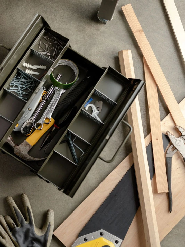 Toyo Steel Two Tier ST-350 Toolbox - Military Green | Twentyseven Toronto