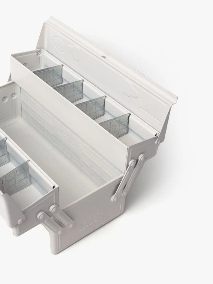 Toyo Steel Two Tier ST-350 Toolbox - White | Twentyseven Toronto