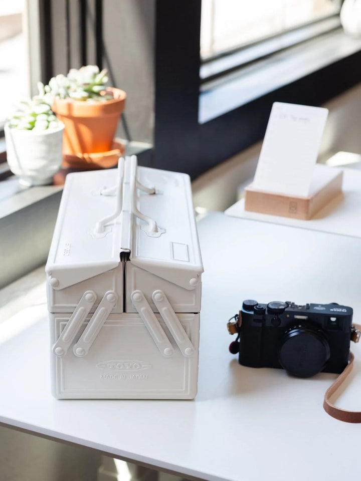 Toyo Steel Two Tier ST-350 Toolbox - White | Twentyseven Toronto