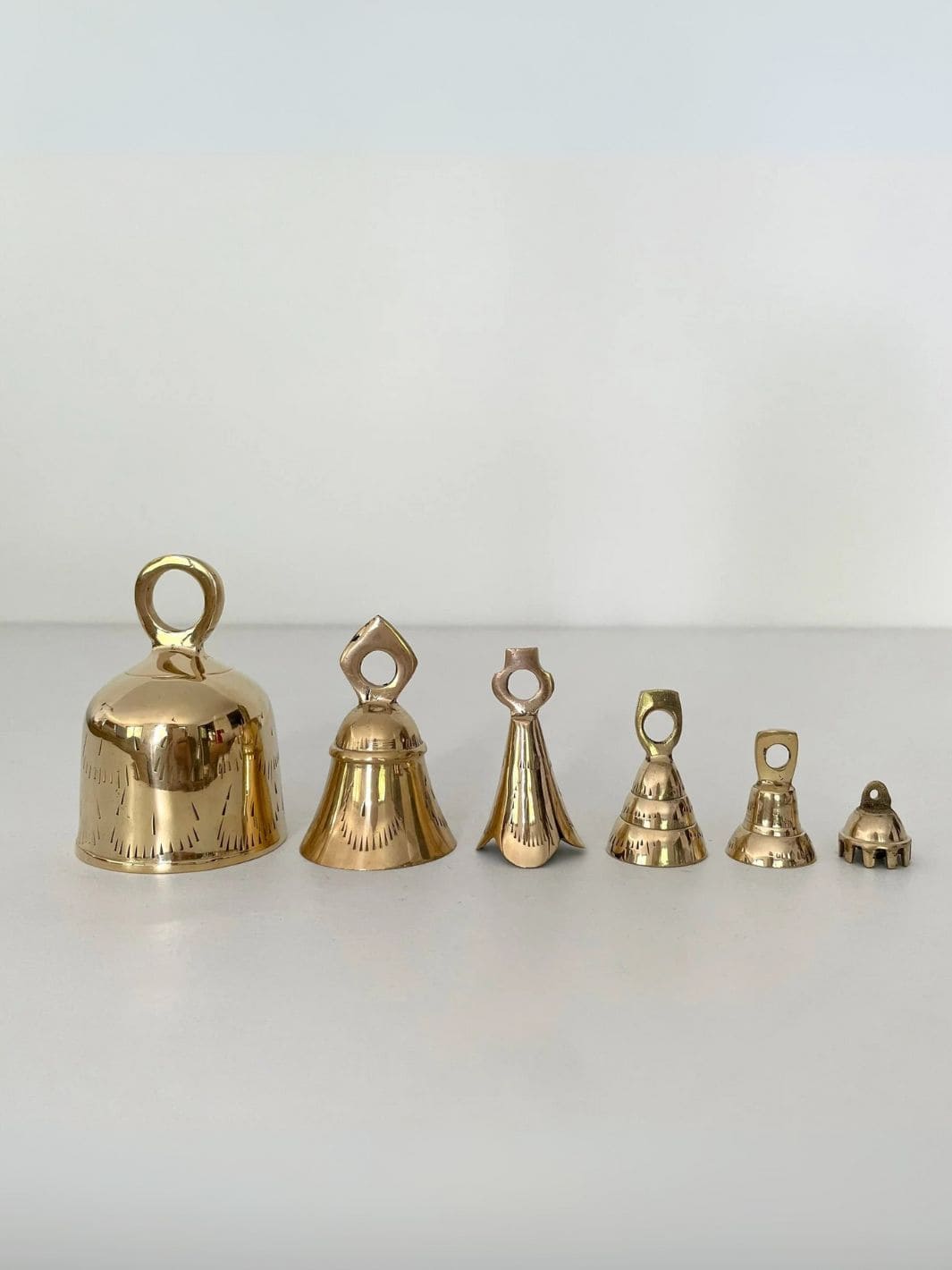 Fort & Field 1 1/2" Brass Flared And Tulip Bells w/ Metal Striker | Twentyseven Toronto